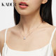 Catiro Starry Necklace for Girls S925 Silver Light Luxury Niche Design Simple Clavicle Chain Birthday Gift for Girlfriend