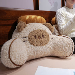 Siamese Cat Headboard Cushion Soft Waist Support Pillow Large Backrest Maternity Sofa Seat Pillow Dormitory Bed Pillow