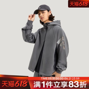 
adidas Adidas FOS men's functional jacket hooded casual loose jacket KG0740