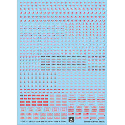 【Inflammation】1:100/144 Ghost/Original (Warning/Alert/Label). Fluorescent Water Sticker【Red and Black】