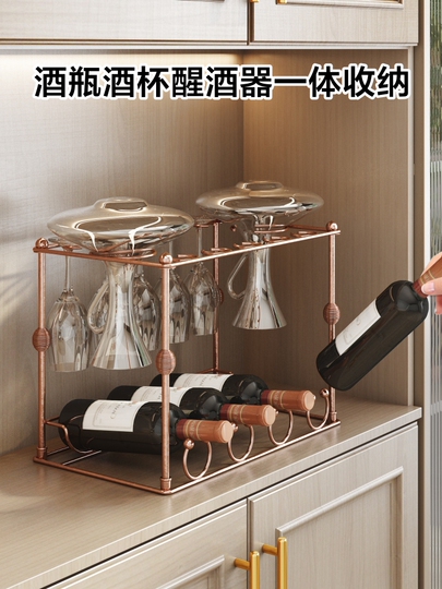 Portabicchieri E Portabottiglie Da Parete In Legno E Metallo, Con Dispenser Per Vino, Per Bar E Cucina