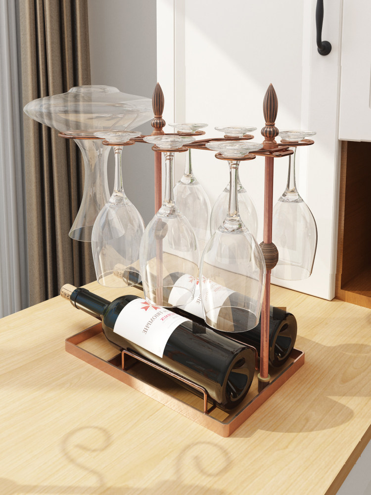SPEACOUR Portabicchieri Ad Alberello In Legno Naturale - 6 Ganci Per Tazze Da Caffè E Tè - Design Compatto 32cm - Foto 4