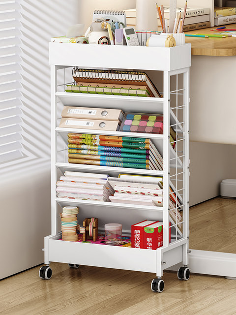 Deep Student Storage Rack Deskside bookshelf for high school students floor-standing storage rack ...