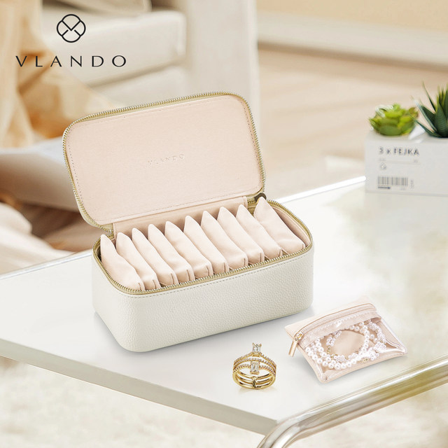 VLANDO's new jewelry storage bag portable travel anti-oxidation jewelry bag velvet jewelry storage box