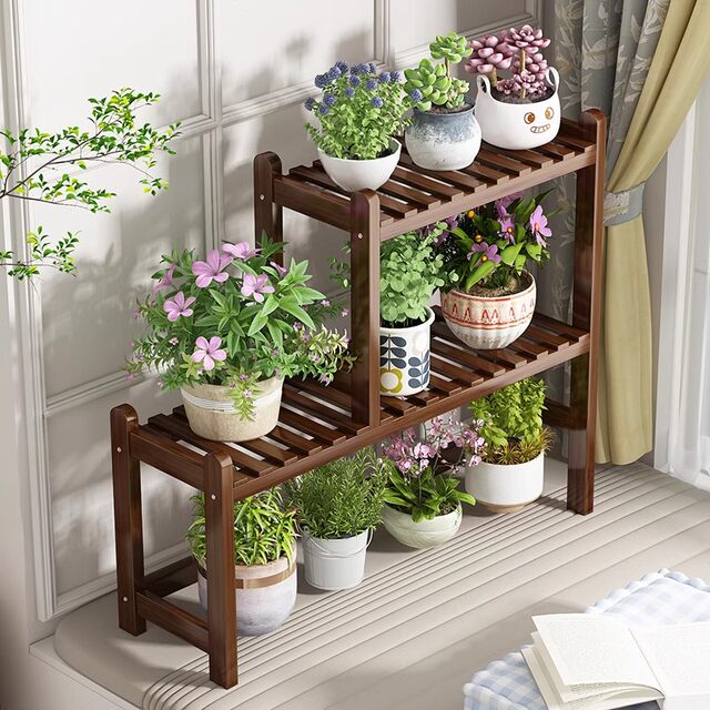 Balcony Flower Rack Storage Rack Living Room Floor-Standing 2025 New ...
