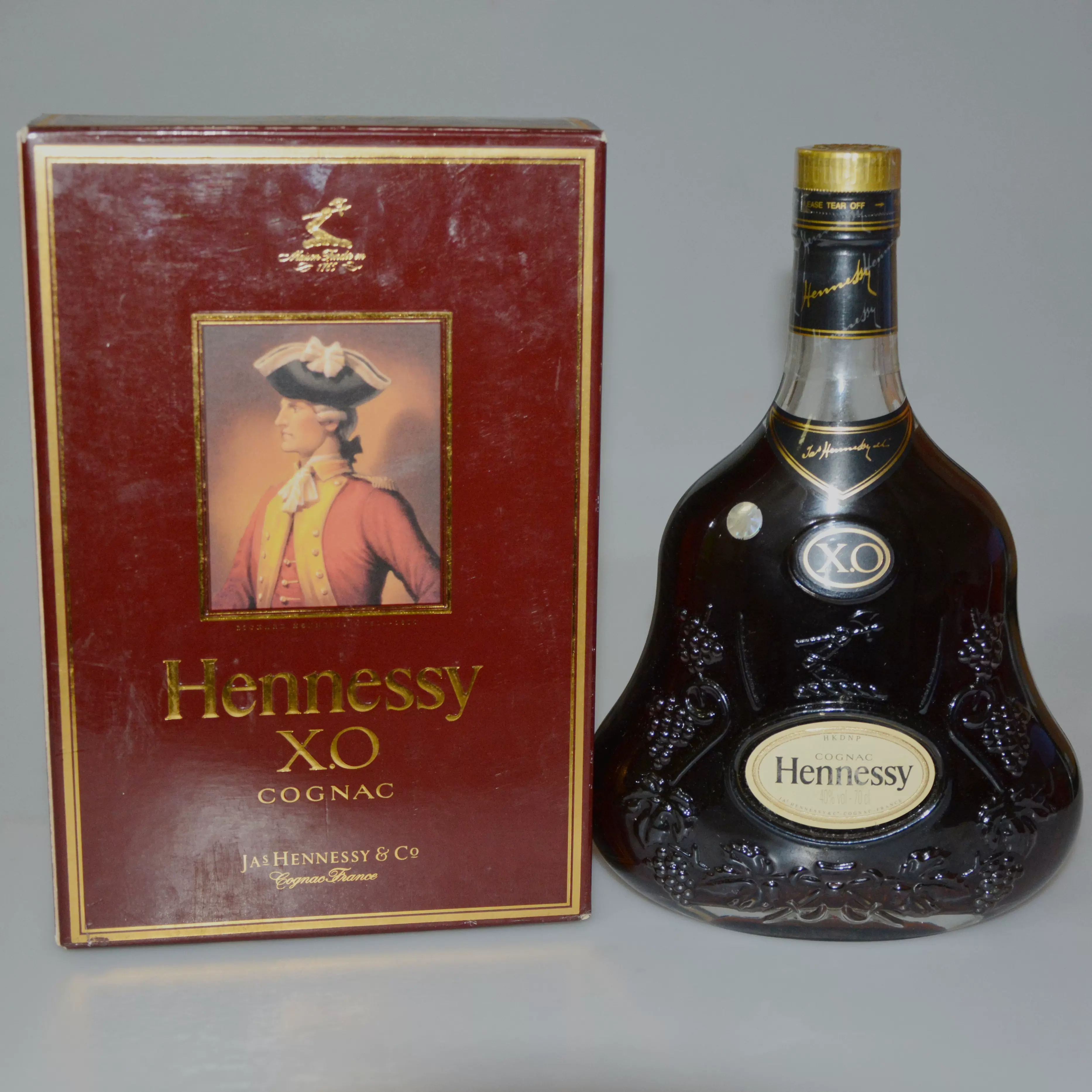 老洋酒收藏HENNESSY轩尼诗xo干邑白兰地700ml 40度黄头法国进口-Taobao