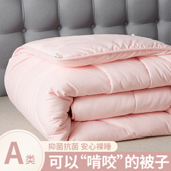 Quilt, Winter Quilt, Thickened Cotton Quilt Core for Warmth in Winter, Suitable for Spring, Autumn, and Summer, Air-Conditioned Quilt, Single-Person, All-Season Use, Student Bedding