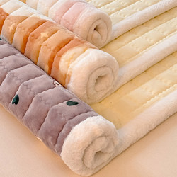 Milk Velvet Mattress for Home Use, Thickened Soft Pad for Dormitory Students, Single Bed Mattress, Winter Fleece Coral Velvet Mattress