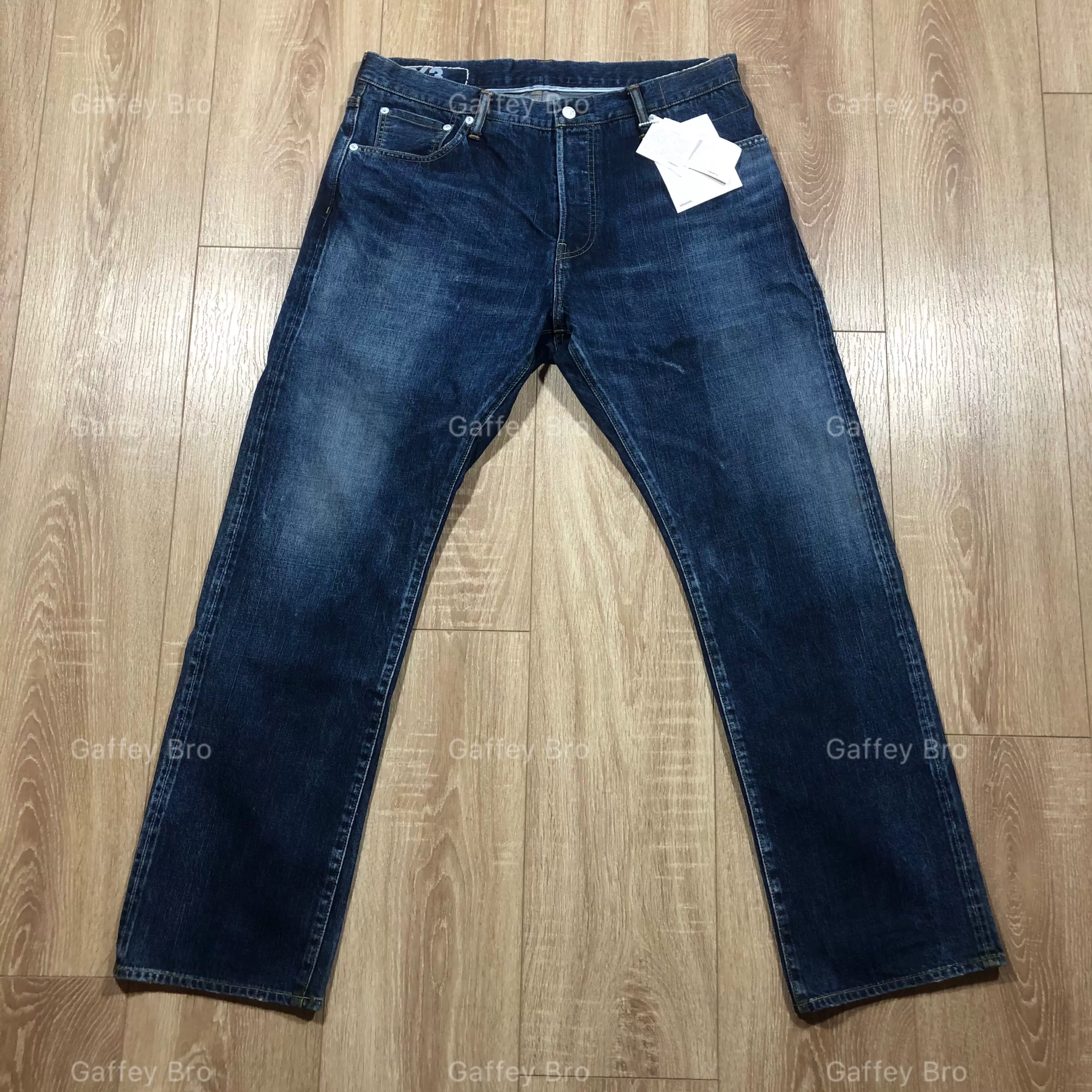 现货】visvim SOCIAL SCULPTURE DRY 3 DENIM 19AW 水洗牛仔裤-Taobao