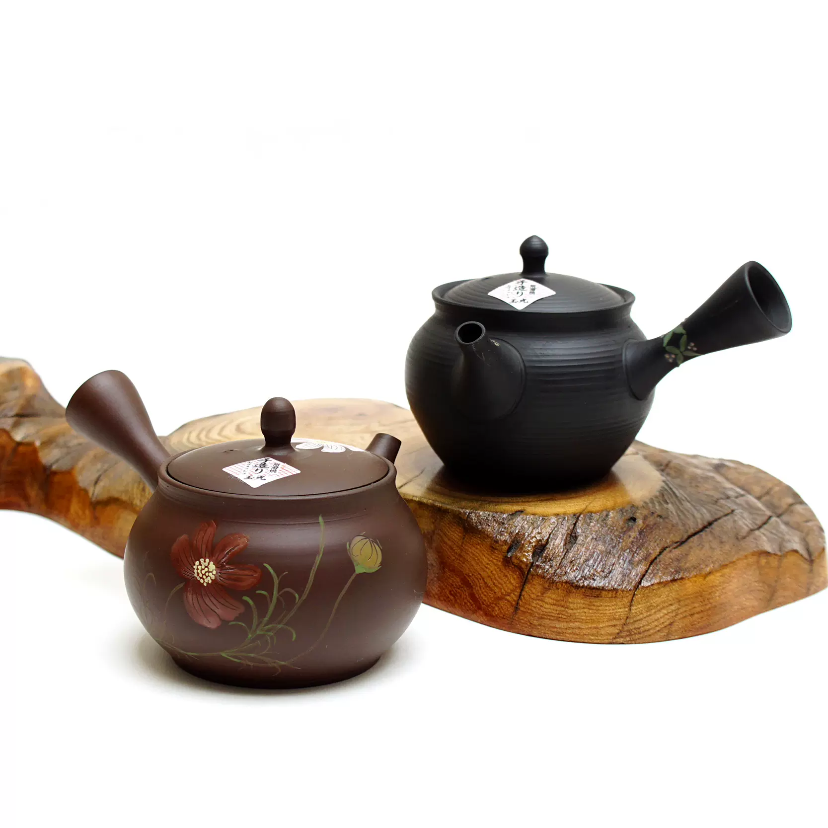 日本常滑烧村越风月作朱泥侧把急须茶壶单壶日式家用茶具泡茶壶-Taobao 