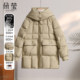 Mom's winter mid-length down jacket 2025 new middle-aged women's middle-aged and elderly cold-proof clothing large size warm thick coat