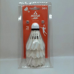 Yuezhe Badminton Genuine Three-Pack Goose Feather Shuttlecocks, Durable for Outdoor Competition, Indoor Training Balls, Goose Feather