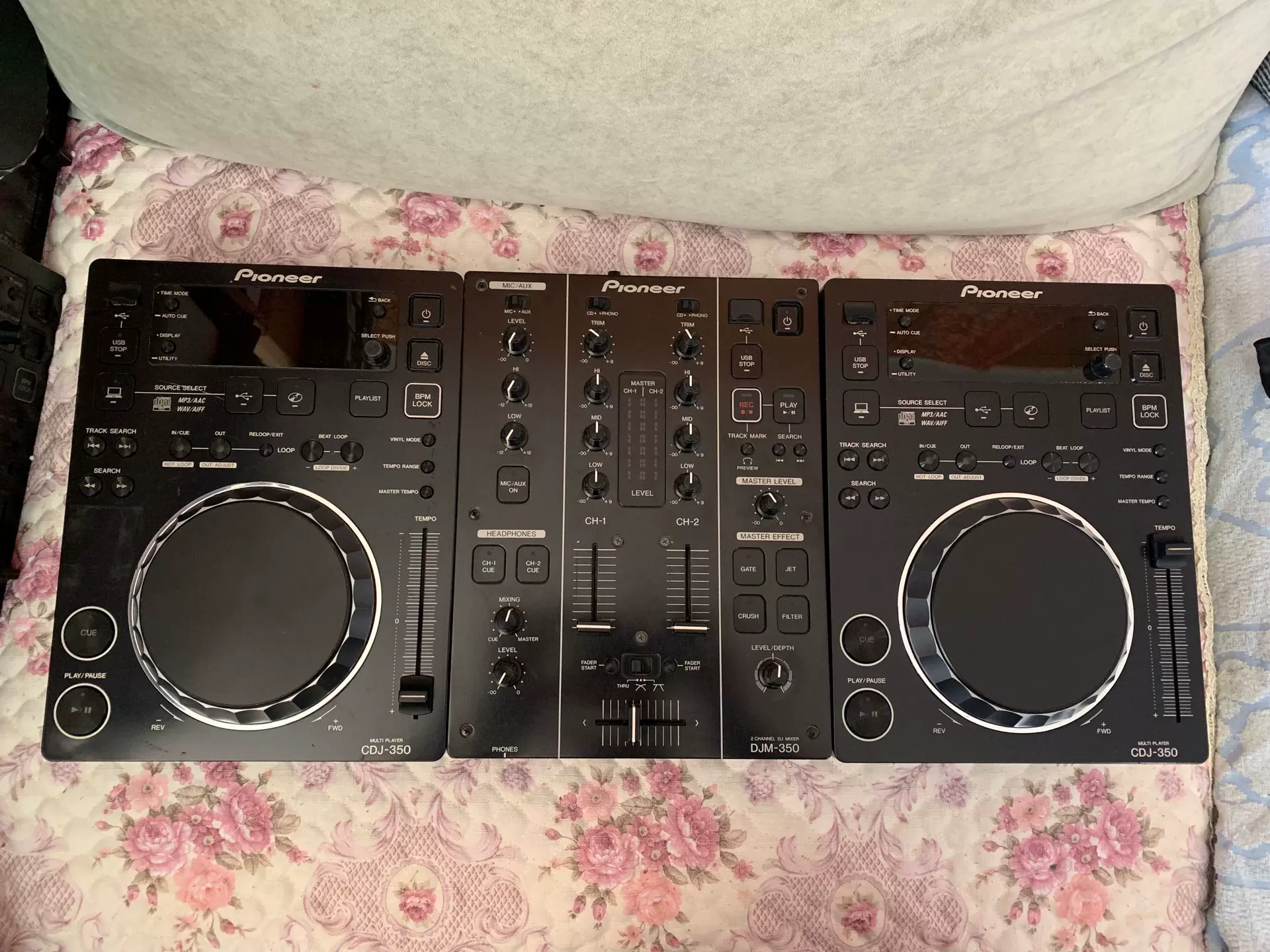 苏州南京无锡出租租赁二手先锋CDJ350打碟机一对+DJM350混音台-Taobao