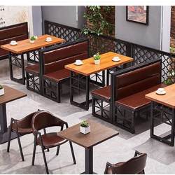 Deck bench table and chair combination noodle shop sweet