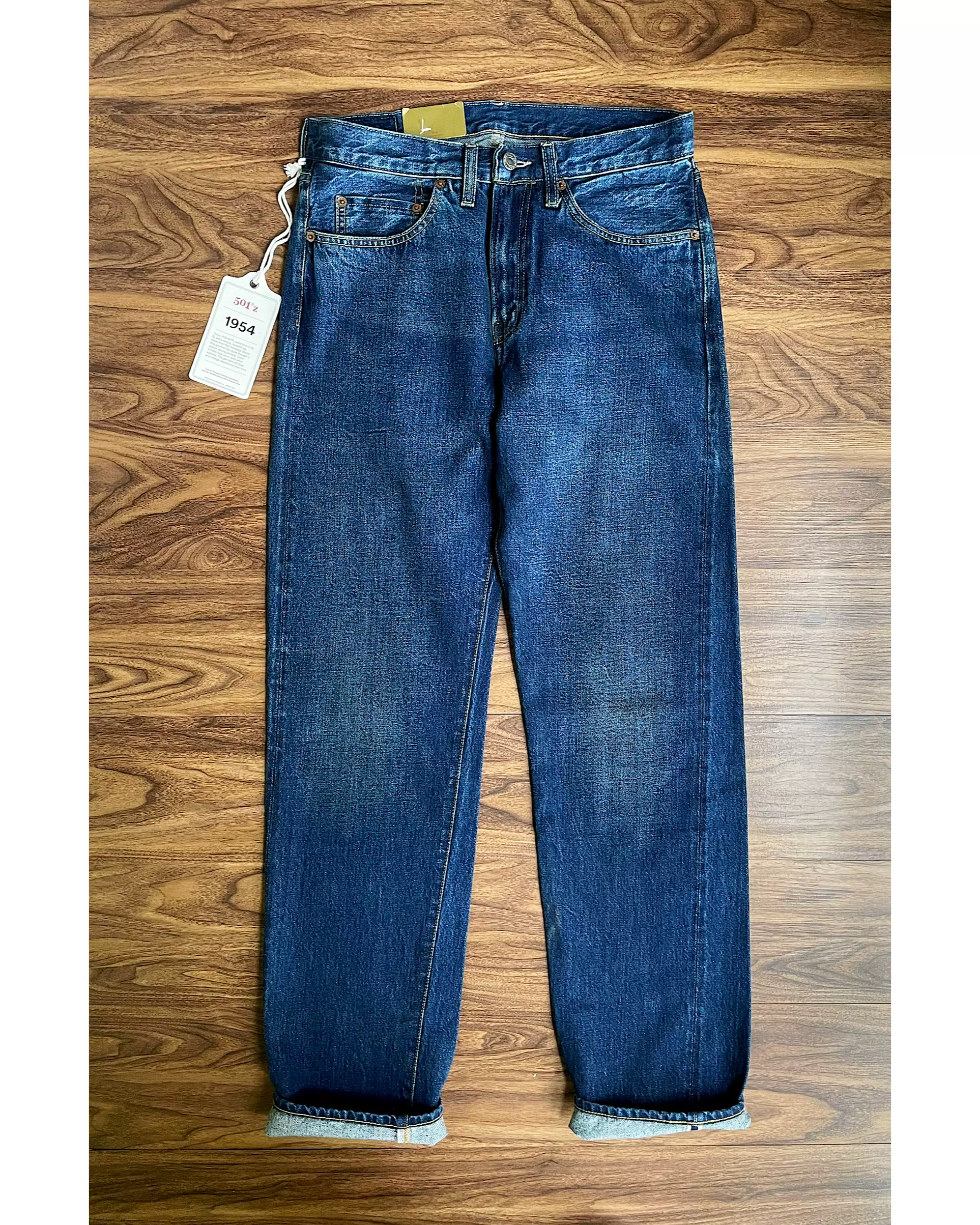 Levis 李维斯LVC 1954复古做旧重水洗赤耳修身牛仔裤50154-0088-Taobao