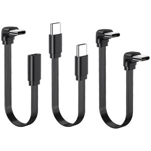 
Elbow double Type-C fast charging cable, high soft USB C data cable type extension cable suitable for Apple 16 Huawei Xiaomi mobile phone flatbed car machine Carplay connected car screen projection cable