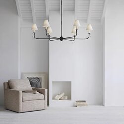 French-Style Vintage Living Room Chandelier, Mid-Century Dining Room Lamp, 2025 New Model, Small American Country-Style Study Room Elegant Lighting Fixture