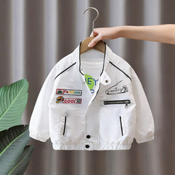 Boys' Jacket Spring 2026 New Style Children's Cool and Stylish Biker Jacket Baby Spring and Autumn Thin Baseball Jacket Top Spring