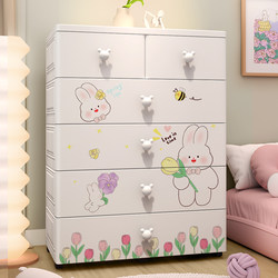 Extra Large Thickened Cartoon Drawer-Type Storage Cabinet Baby Wardrobe Infant Children's Storage Cabinet Snack Storage Cabinet Five-Drawer Cabinet
