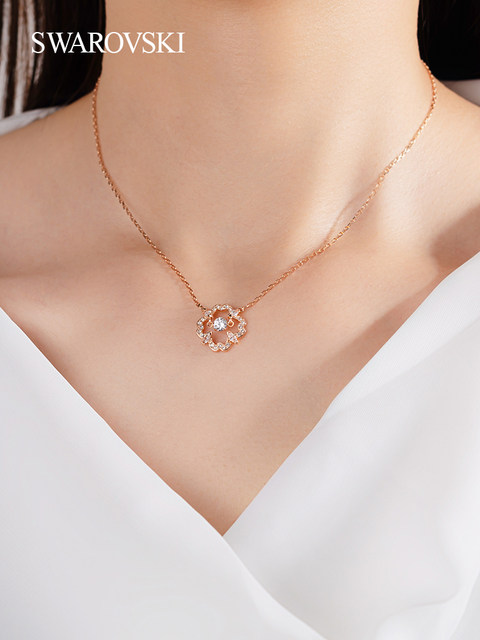 Swarovski/Swarovski's beating heart chain female crystal collarbone chain 5392759/5408437
