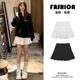 White skirt for women in summer 2025 new spring and autumn small cake skirt puffy skirt ballet style A-line skirt
