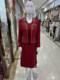 Wedding small mother dressed in red two-piece dress with noble temperament and noble young mother-in-law wedding dress
