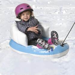 Pullable Children's Inflatable Ski Sled, Ski Ring, Snowboard Sled, Grass Sled, Thickened Plastic