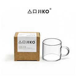 Jiko Glass Small Tea Cup for Home Use, Simple, Transparent, Heat-Resistant, Thickened Tasting Cup, Kung Fu Tea Set with Handle, Master Cup