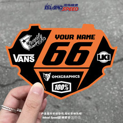 Cool Racing Number Car Stickers, Personalized Motorcycle Body Modification, Scratch-Covering Decals