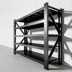 Warehouse Shelves, Multi-Layer Storage Racks, Warehouse Cargo Racks, Express Delivery Supermarket Household Storage Racks, Heavy-Duty Iron Shelves