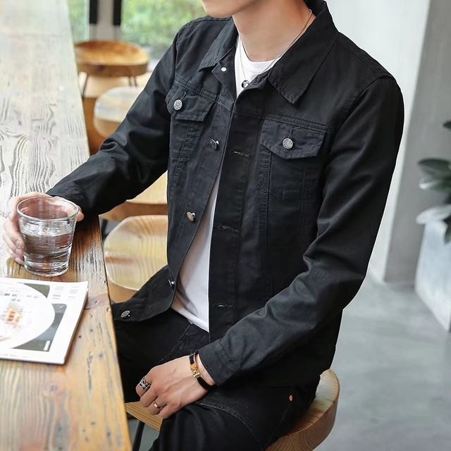 2023 Autumn 30 yuan denim jacket men's long-sleeved slim Korean style ...