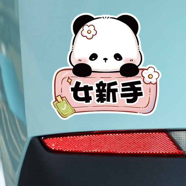 Internship car stickers for novice female drivers on the road magnetic ...