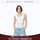 XIAOLI Xiaoli Fashion New White Blue Floral Sports Knitted Vest CHENSHOP Designer Buyer Store