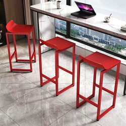 Jewelry Chair, Bar Stool, Modern Designer Chair, Wrought Iron High Stool, Creative Internet-Famous Backrest Bar Chair, Coffee Shop