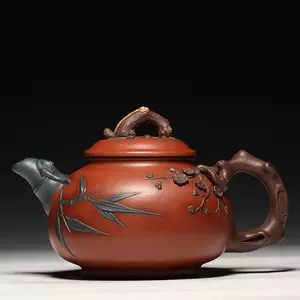 蔵友館蔵品 紫砂壺 青蛙荷葉壺 汪寅仙款 紅泥 茶具 茶道品 希少珍品 賞物 浅 中国古美術 売買されたオークション情報 落札价格 【au  payマーケット】の商品情報をアーカイブ公開