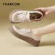 
Yierkang women's shoes 2025 new genuine leather loafers soft sole thick sole one footrest retro single shoes small leather shoes