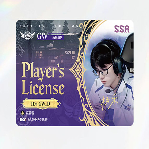 
2024 Summer Season GW Team IVL Treasure Collection Official Genuine Player Card Fifth Identity Event Collection Card