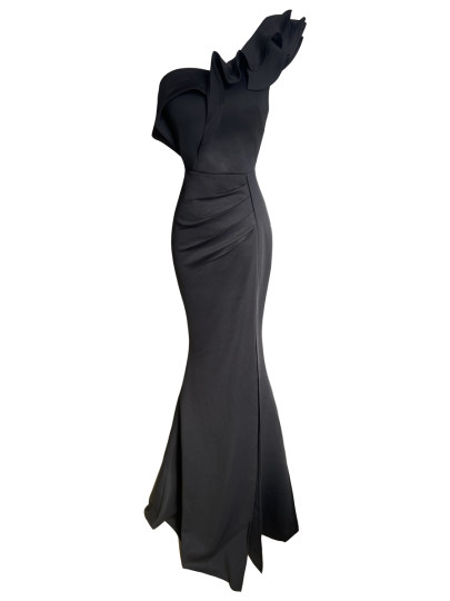 2024 新しいワンショルダーイブニングドレス - ハイエンドセレブの宴会  