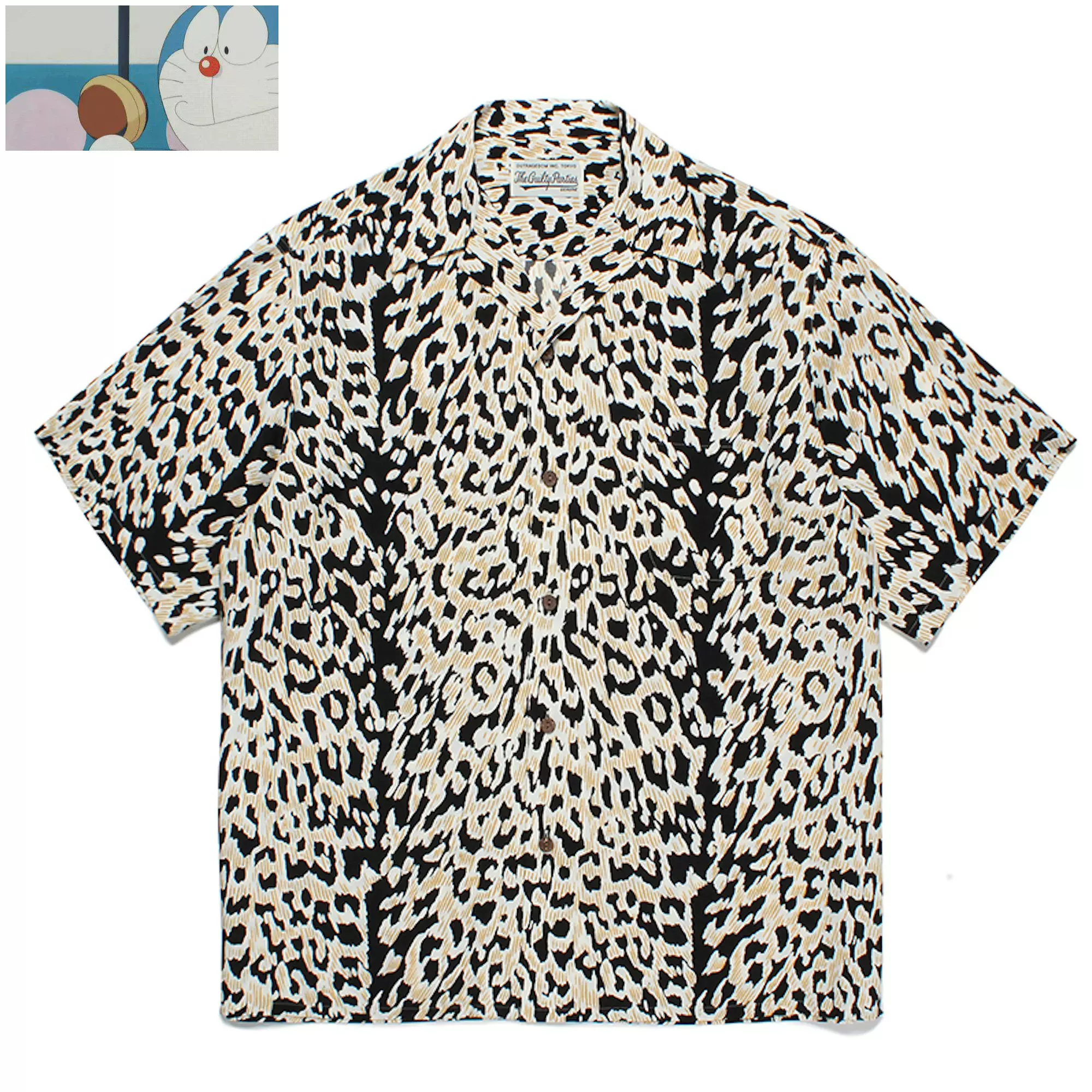 订购】WACKO MARIA 23SS LEOPARD OPEN COLLAR SHIRT 豹纹衬衫-Taobao