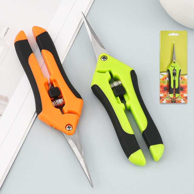 Orchard fruit tree thinning fruit picking fruit picking labor-saving scissors gardening thin fruit shears straight head warped head flower shears pruning shears special