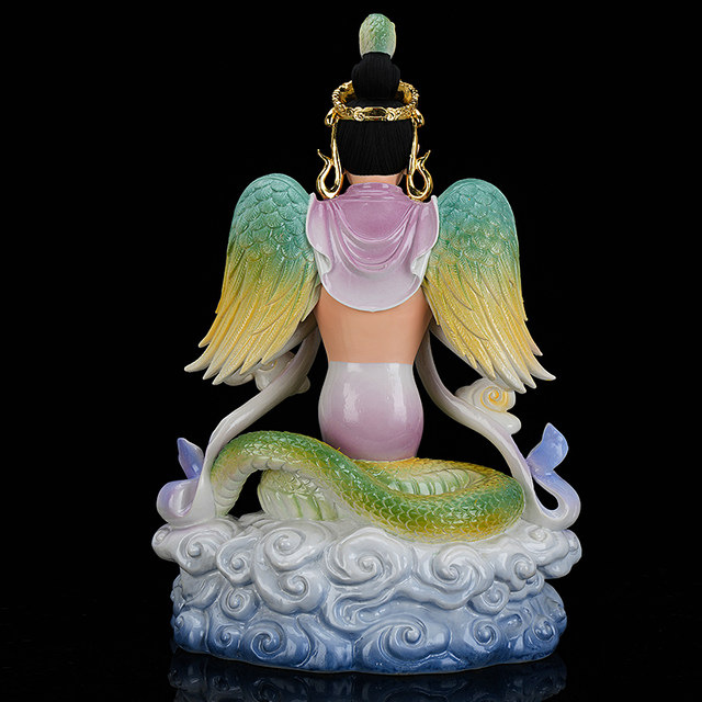 Ciyuan Pavilion imitation porcelain python Taiya Taiwai statue true ...