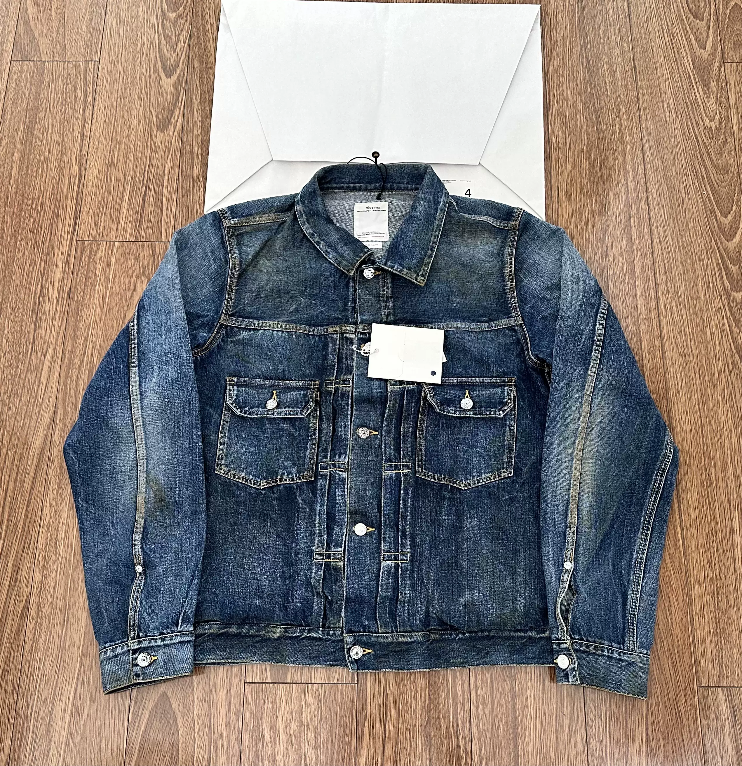 VISVIM SS 101 JKT DRY-3 DMGD-1000 DRY-1000牛仔衣19AW黄泥水洗-Taobao