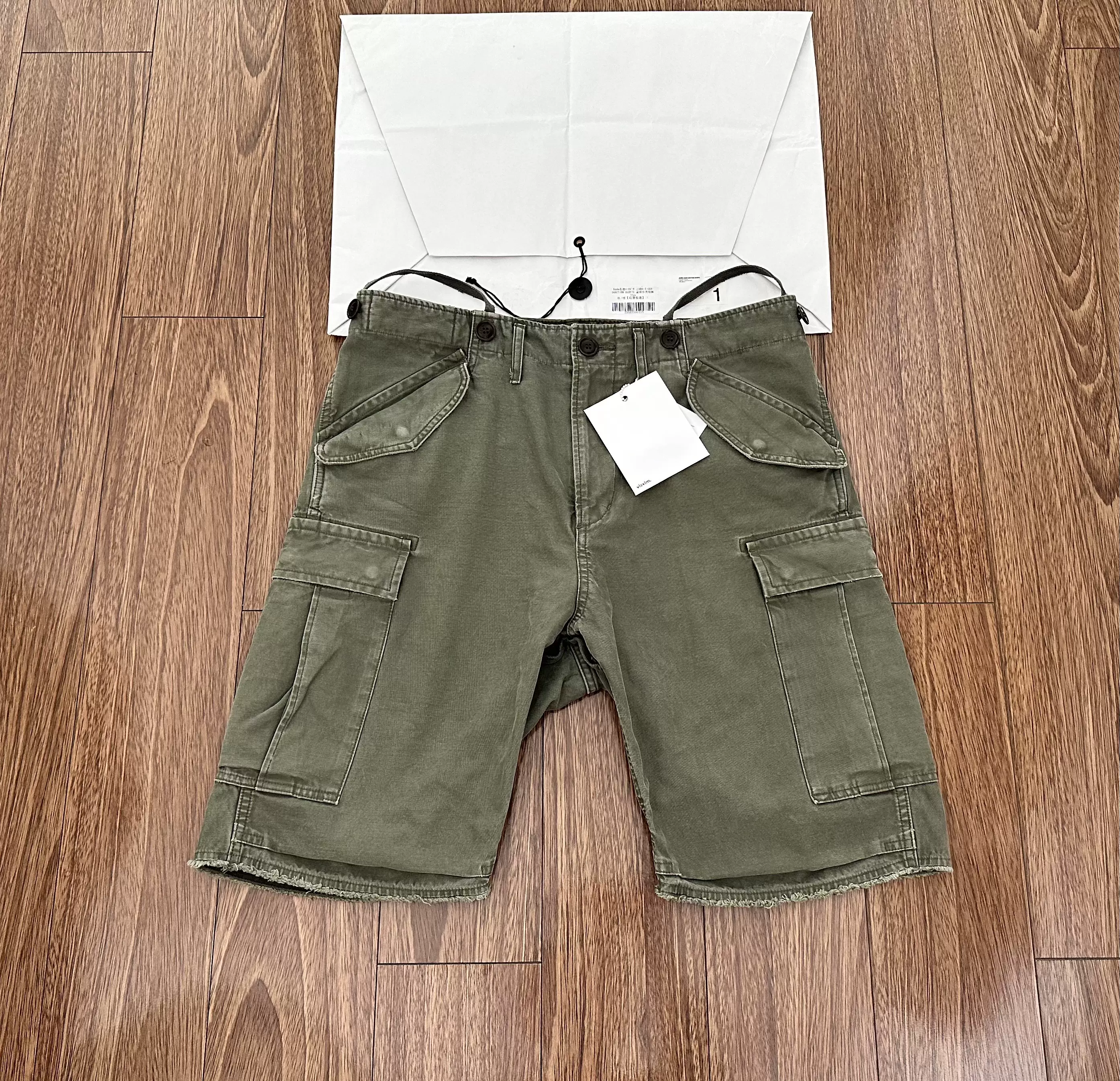 VISVIM SPOT限定JUMBO EIGER SANCTION SHORTS 20SS 水洗短裤-Taobao