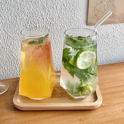 ins Fenglingjiao Glass Cup Internet-Famous Restaurant Fruit Tea Cup Soda Sparkling Water Cup Cold Drink Cup Drinking Cup