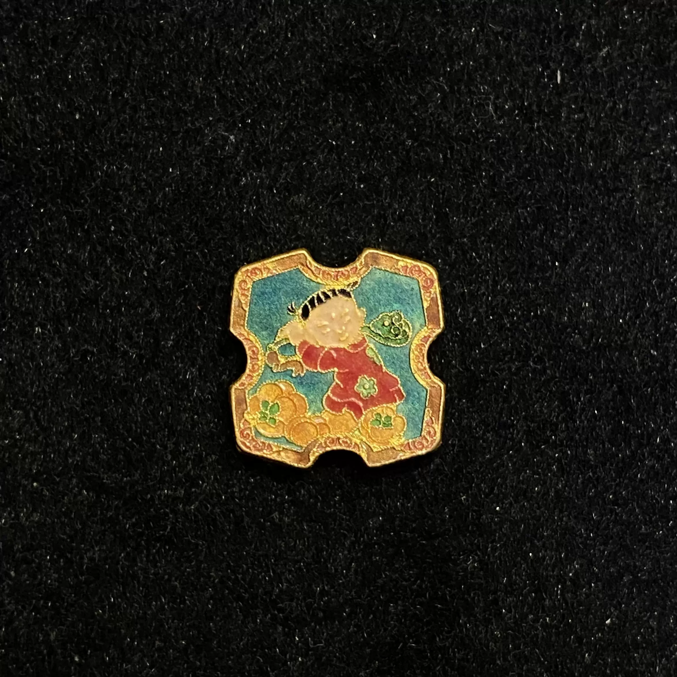 港铺黄金非遗国金艺术周洋霞师傅 招财童子