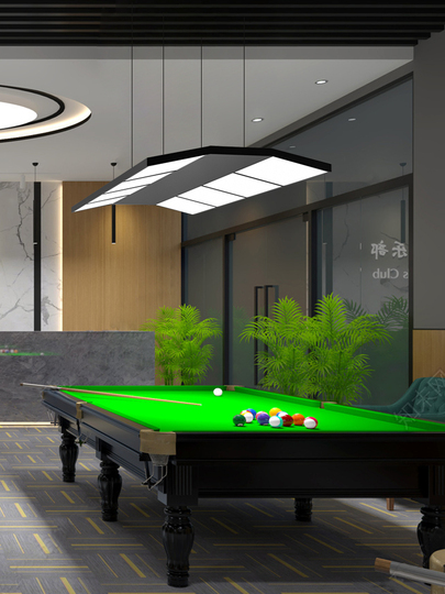 Gouge ビリヤードランプ - ゲームルーム用 6灯 鉄製シャンデリア