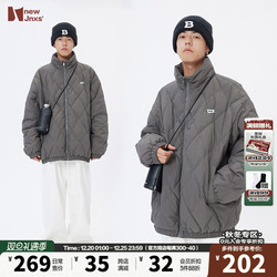 Jnxs/mr. Jiangnan Cityboy Japanese Rhombus Cotton Coat Men's Winter Couple Trendy Brand Cotton Coat Jacket Bread Suit