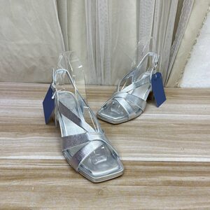 
Lady Shoes foreign trade original single women's shoes genuine leather new fashion temperament square toe solid color thick heel fashion sandals