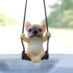 
Car pendant swing, dog car rearview mirror decoration supplies, new car pendant, Internet celebrity dog car pendant, French Dou