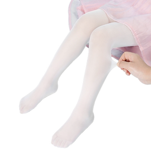 Girls dance socks, summer thin stockings, special spring and autumn leggings for dance practice, white children's pantyhose